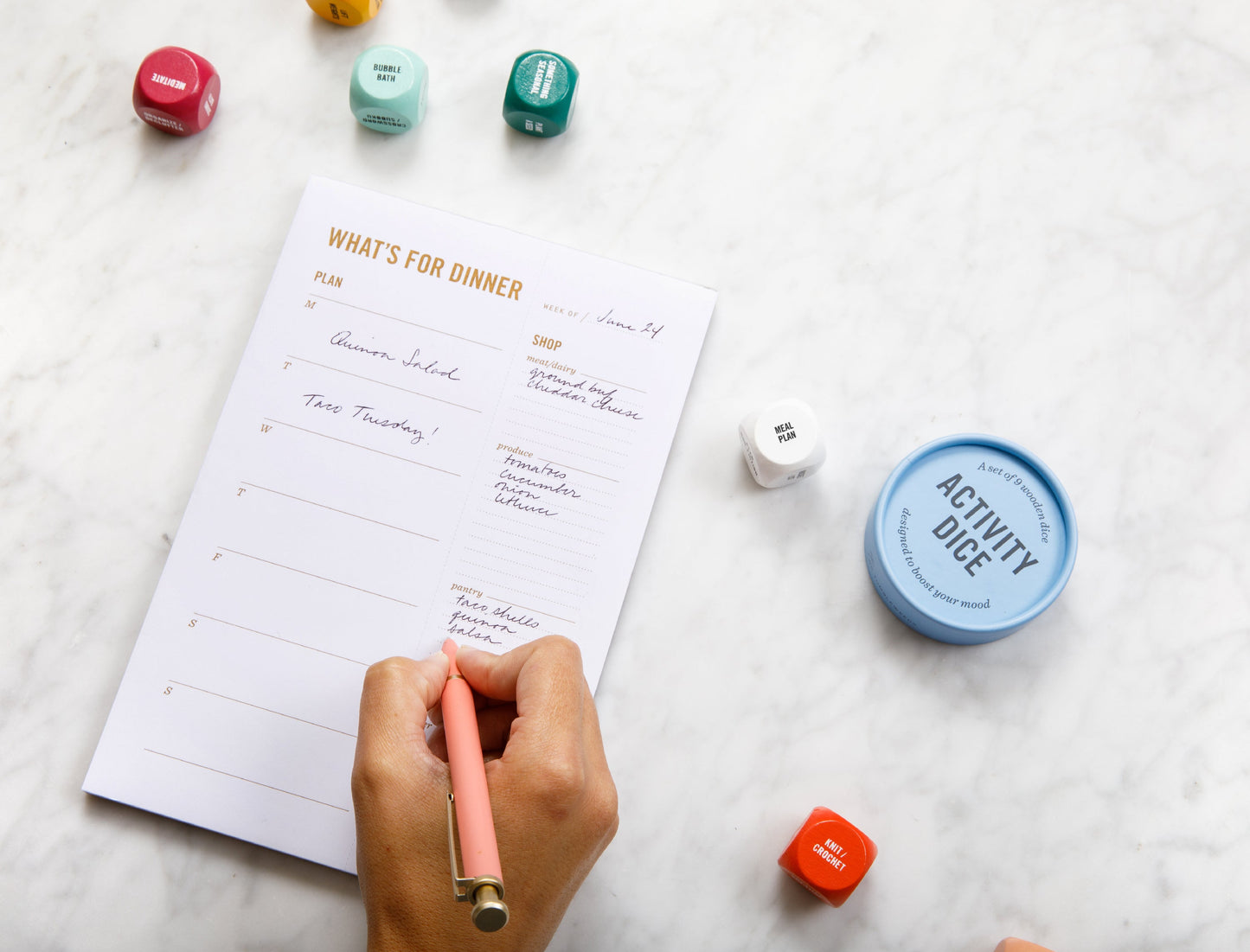 Meal planning reduces stress, makes you feel productive, and improves health