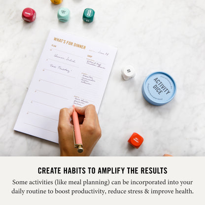 Meal planning reduces stress, makes you feel productive, and improves health