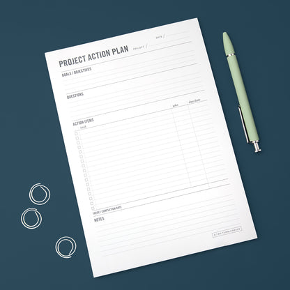 Project Planner Notepad