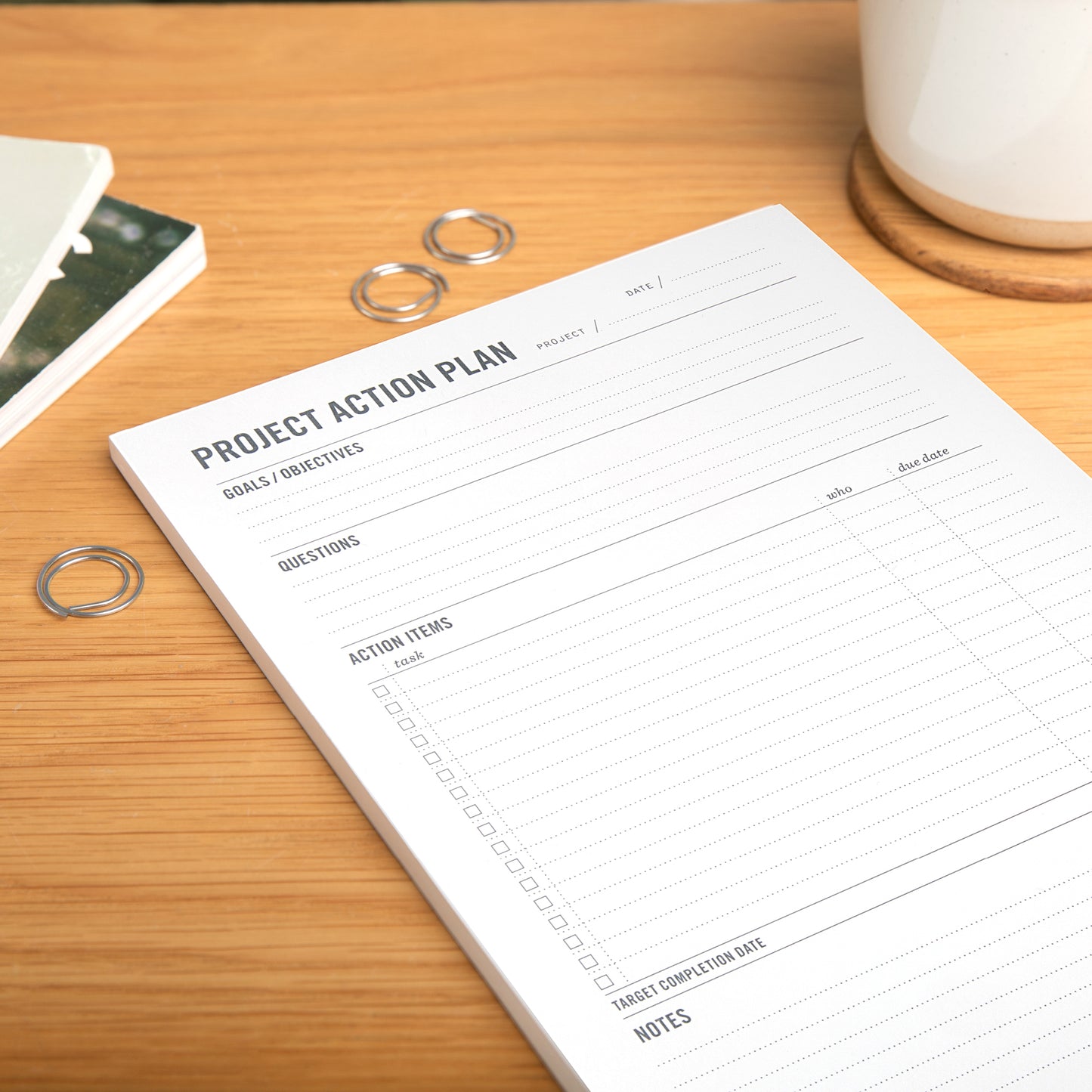 Project Planner Notepad