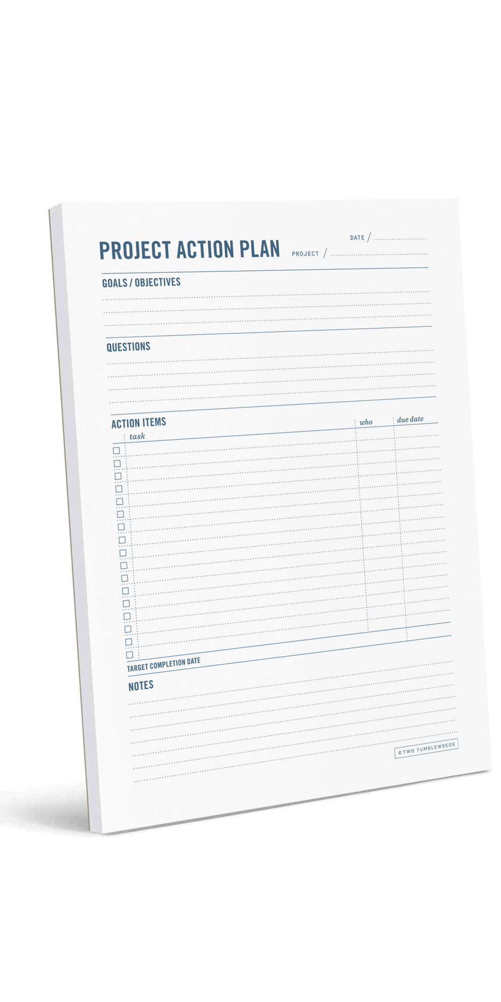 Project Planner Notepad – Minimalist Project Planning Pad for Makers ...