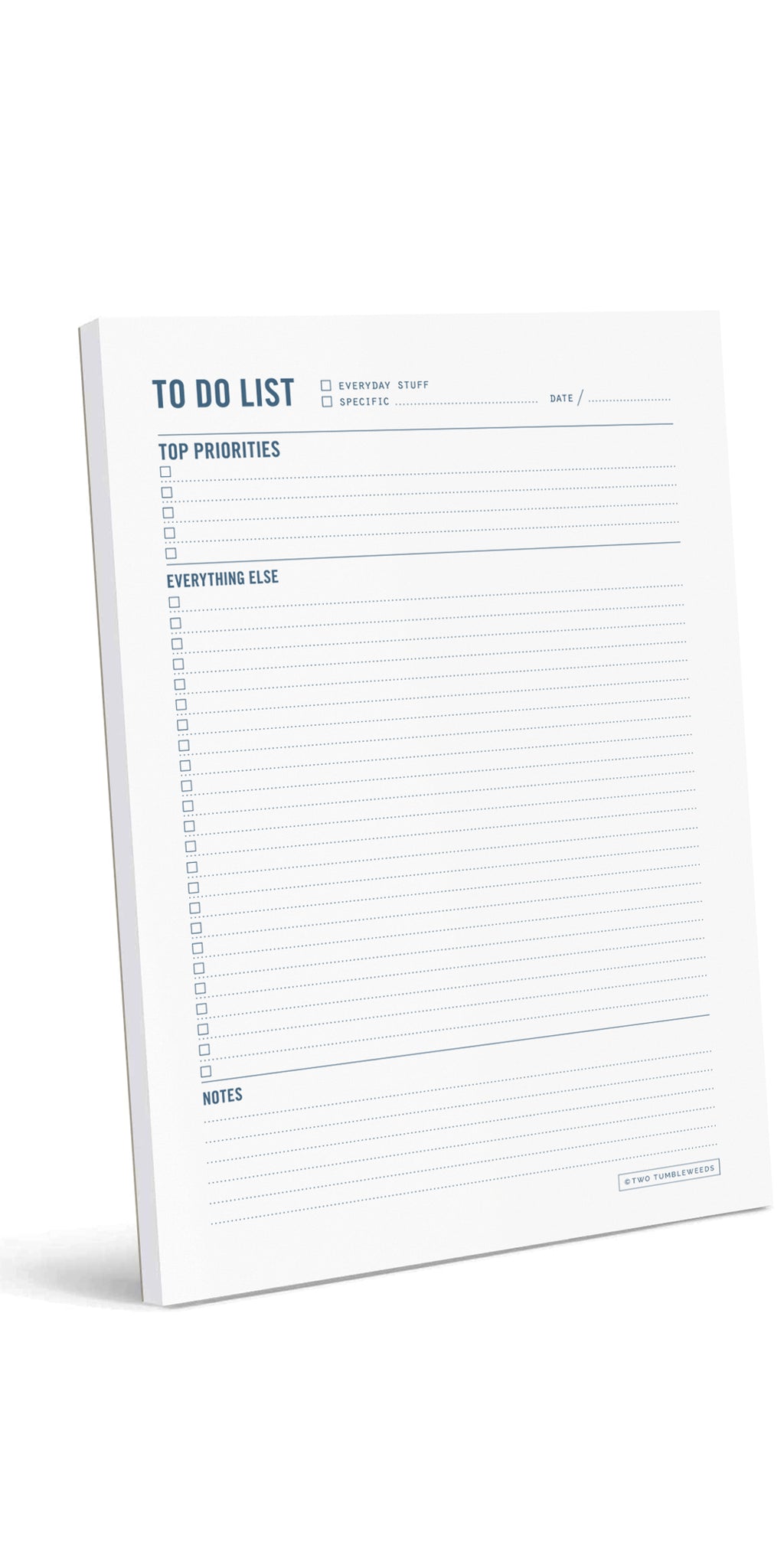 To Do List Planner Notepad – Two Tumbleweeds