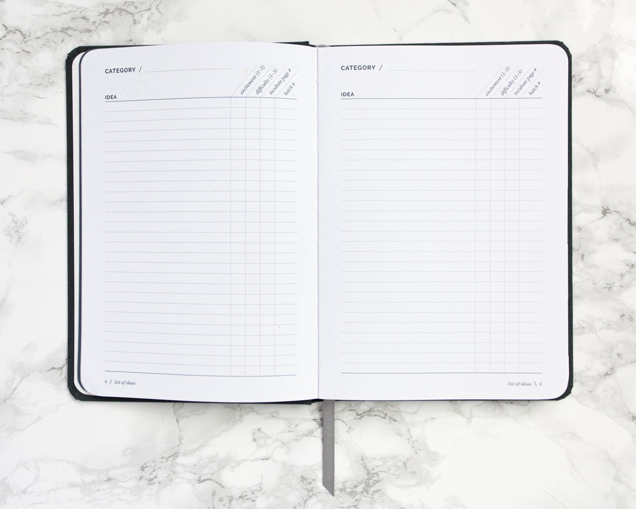 Hatch Notebook - Conceive Layout